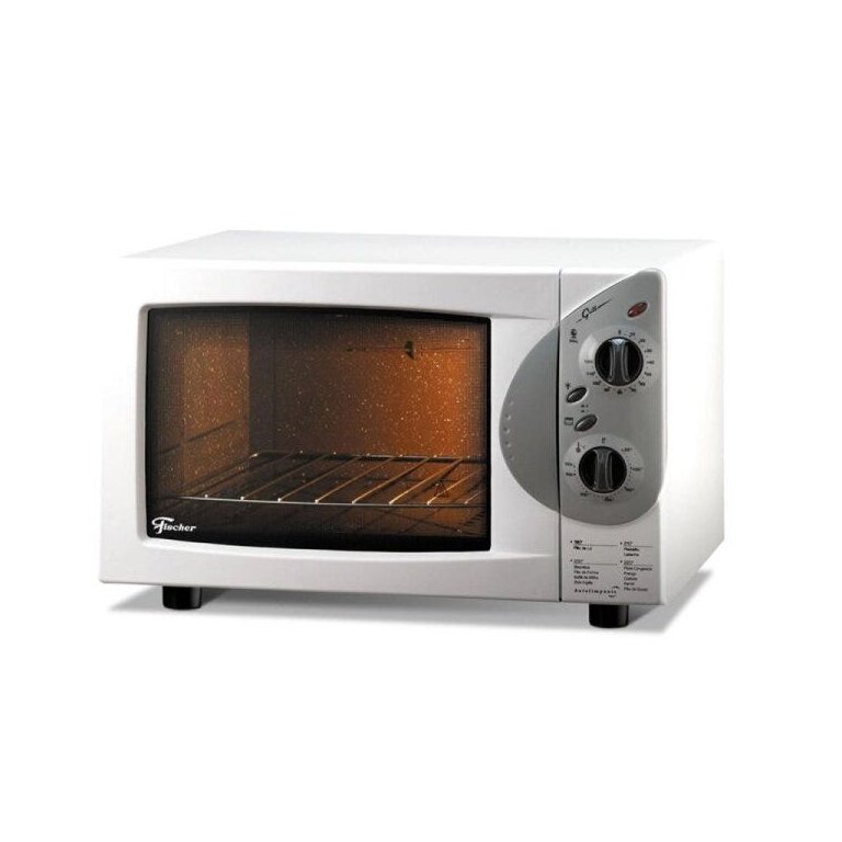 Forno Elétrico Fischer 44 Litros, Autolimpante e Grill, Branco – 110 Volts