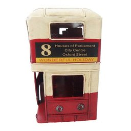 Onibus De Londres Em Metal Para Enfeite Retro Vintage (CJ-007) - 2 Onibus De Londres Em Metal Para Enfeite Retro Vintage (CJ-007) - 2