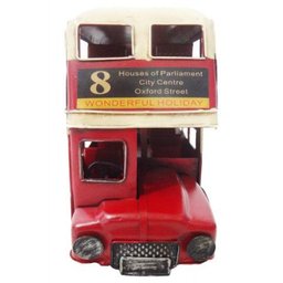 Onibus De Londres Em Metal Para Enfeite Retro Vintage (CJ-007) - 4 Onibus De Londres Em Metal Para Enfeite Retro Vintage (CJ-007) - 4