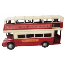 Onibus De Londres Em Metal Para Enfeite Retro Vintage (CJ-007) - 1 Onibus De Londres Em Metal Para Enfeite Retro Vintage (CJ-007) - 1