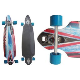 Skate Longboard Truck Invertido Abec15 Azul (Skt-5) - 1