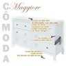 Cômoda Horizontal Maggiore Branco Brilho - Lopas - 5