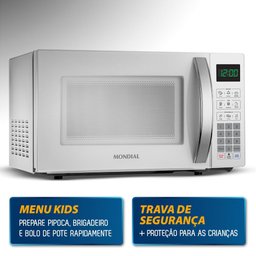 Micro-ondas Mondial 21l Branco Tira Odor Mo-01-21-w 110v - 8