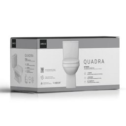 Kit Quadra Bacia+caixa Acoplada+assento Kp.211.17 Branco - Deca - 5 Kit Quadra Bacia+caixa Acoplada+assento Kp.211.17 Branco - Deca - 5