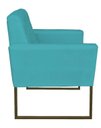 Ver imagem 2 de Poltrona Decorativa Julliete Suede Azul Turquesa