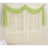 Cortina Cristal 4,00m x 2,80m - Tecido Voil - Pistache - 1