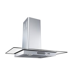 Coifa de Parede 70cm Vidro Reto Duto Slim Fogatti Inox - 1