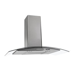 Coifa de Parede 75cm Vidro Curvo Duto Slim Fogatti Inox - 1