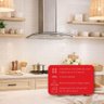 Coifa de Parede 75cm Vidro Curvo Duto Slim Fogatti Inox - 5