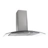 Coifa de Parede 75cm Vidro Curvo Duto Slim Fogatti Inox - 1