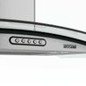 Coifa de Parede 90cm Vidro Curvo Slim Fogatti - 3