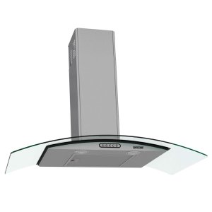 Coifa de Parede 90cm Vidro Curvo Slim Fogatti