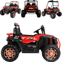 Ver imagem 3 de Carro Importway Utv Elétrico Infantil Vermelho 12v Controle Remoto