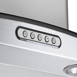 Coifa de Parede 80cm Vidro Curvo Duto Slim Fogatti Inox - 4