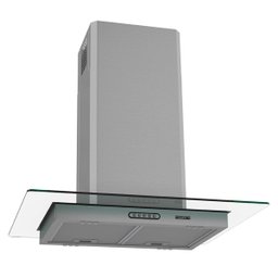 Coifa Ilha 75cm Vidro Reto Fogatti Inox - 2
