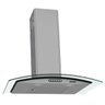 Coifa de Parede 70cm Vidro Curvo Duto Slim Fogatti Inox - 1