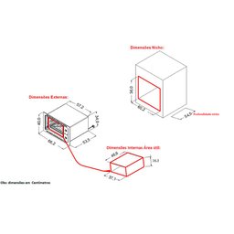 Forno Elétrico de Embutir 45 Litros Fogatti F450 Black - 6