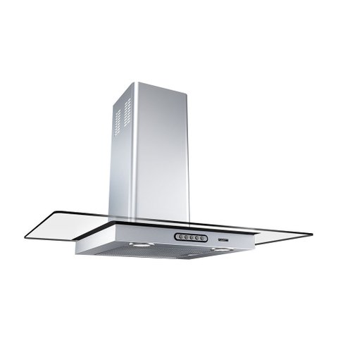 Coifa de Parede 80cm Vidro Reto Duto Slim Fogatti Inox