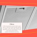 Ver imagem 2 de Coifa de Ilha 60cm Vidro Reto Slim Fogatti Inox