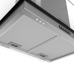 Coifa Ilha 60cm Vidro Reto Fogatti Inox - 5