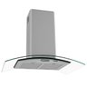 Coifa de Ilha 90cm Vidro Curvo Slim Fogatti Inox - 2