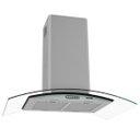 Ver imagem 2 de Coifa de Ilha 90cm Vidro Curvo Slim Fogatti Inox