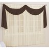 Cortina Cristal 2,00m x 1,60m - Tecido Voil - Tabaco - 1