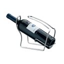 Ver imagem 1 de Adega de Mesa Suporte Porta Garrafa De Vinho - Aço Cromado