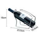 Ver imagem 2 de Adega de Mesa Suporte Porta Garrafa De Vinho - Aço Cromado