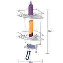 Ver imagem 4 de Cantoneira Porta Shampoo 2 Andares Para Banheiro