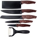 Ver imagem 1 de Kit Jogo de Faca Conjunto Faqueiro Churrasco Cozinha 6 Peças