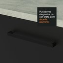 Ver imagem 7 de Armário de Cozinha Compacta 180cm Branco Preto Agata Madesa 01
