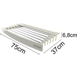 Varal Retrátil Móvel 5 Hastes em Alumínio Apartamento Kitnet - 2