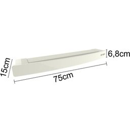 Varal Retrátil Móvel 5 Hastes em Alumínio Apartamento Kitnet - 4