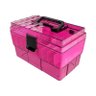 Maleta Organizadora com Divisórias Maquiagem - Rosa/preto - 1
