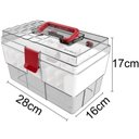 Ver imagem 2 de Maleta Organizadora com Divisórias Maquiagem Manicure