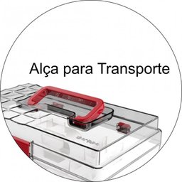 Maleta Organizadora com Divisórias Maquiagem Manicure - 3