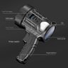 Lanterna Holofote Solar 4 em 1 3 Lentes Power Bank Alcance 2km Potente Led Tocha de Mao Profissional - 3