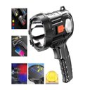 Ver imagem 6 de Lanterna Holofote Solar 4 em 1 3 Lentes Power Bank Alcance 2km Potente Led Tocha de Mao Profissional