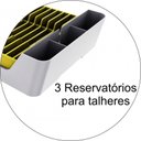 Ver imagem 3 de Escorredor de Louças Para 11 Pratos - Branco/Amarelo