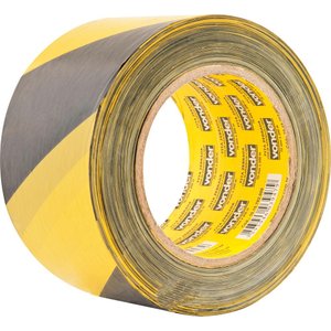 Fita zebrada sem adesivo 70mmx200m amarela e preta - Vonder
