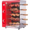 Churrasqueira a Gás Rotativa com 5 espetos Acendimento Automático - Vermelha - 1