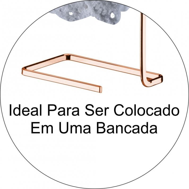 Toalheiro Simples Rosto Mãos De Bancada Lavabo - Cobre - 3