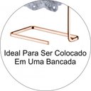 Ver imagem 3 de Toalheiro Simples Rosto Mãos De Bancada Lavabo - Cobre