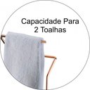 Ver imagem 2 de Toalheiro Simples Rosto Mãos De Bancada Lavabo - Cobre