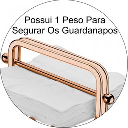 Suporte Para Guardanapos Pequenos Com Peso - Cobre - 3