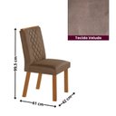 Ver imagem 4 de Conjunto de Mesa 180cm com 6 Cadeiras Kate MDF Marrom Capuccino e Off White