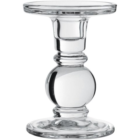 Copas Castiçal 13x9x9cm Vidro Transp
