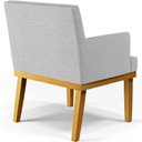 Ver mais imagens de Poltrona Decorativa Para Sala De Estar Base Mel Beatriz W01 Bouclê Cinza - Lyam Decor