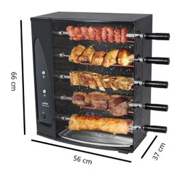 Churrasqueira Elétrica Rotativa 5 Espetos Vitta Smart Arke - 3